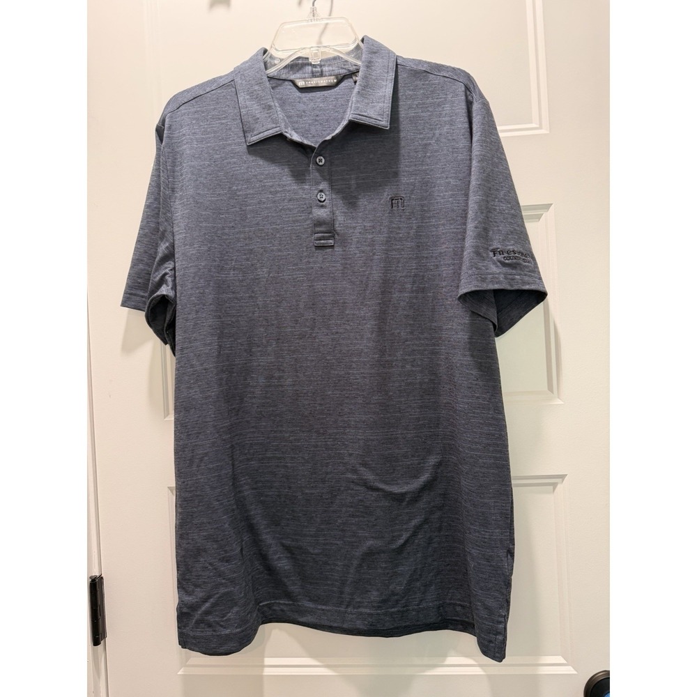 TravisMathew Firestone Country Club Golf Polo Mens Large L Navy PGA Course‎